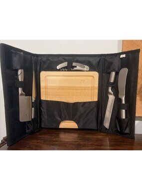 7-Piece Wine & Cheese Knife Set Cutting Board & Carrier By Roadranger Eaton/Dana